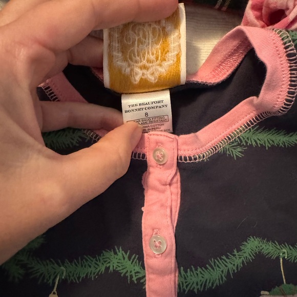 The Beaufort Bonnet. Girls Christmas pajamas size 8 - Picture 2 of 2